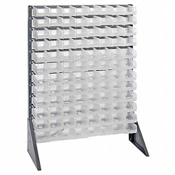 QUANTUM STORAGE SYSTEMS F1609 BinRailFlrRck 15inx54inx36in LdCp 50 lb, 10E951