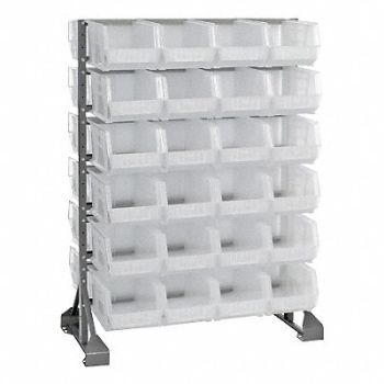 QUANTUM STORAGE SYSTEMS E1537 BinRailFlrRck 20inx54inx36in LdCp 133lb, 10E957