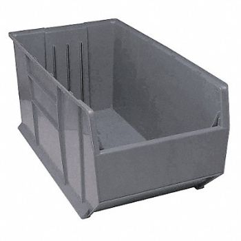 QUANTUM STORAGE SYSTEMS G7022 Bin Gray Polypropylene 17 1/2 in, 10E965