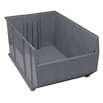 QUANTUM STORAGE SYSTEMS G7024 Bin Gray Polypropylene 17 1/2 in, 10E967