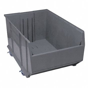 QUANTUM STORAGE SYSTEMS G7025 Mobile Bin Gray Polypropylene 17 1/2 in, 10E968