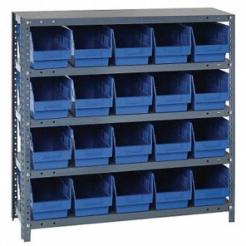 QUANTUM STORAGE SYSTEMS G6991 Bin Shlvng 18inx39inx36in Blue, 10E982