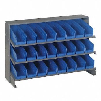 QUANTUM STORAGE SYSTEMS G7012 Bench Pick Rack 12x27x36in Blue, 10E985