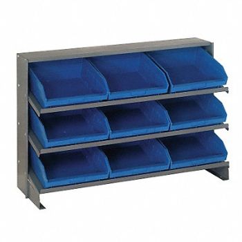 QUANTUM STORAGE SYSTEMS G7015 Bench Pick Rack 12x27x36in Blue, 10E988