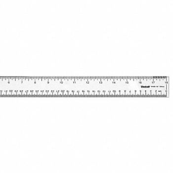 WESTCOTT Ruler 18 Inch Clear Acrylic, 10F267