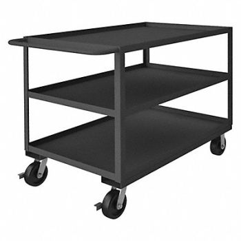 GRAINGER APPROVED Utility Cart 3 000 lb Steel, 10F425