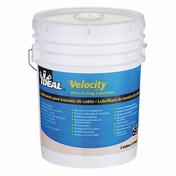 IDEAL Cbl Wr Pllng Lube 5 gal Pail, 10F534