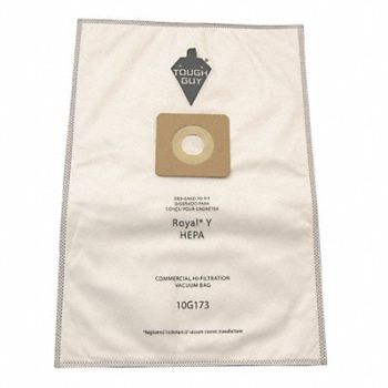 TOUGH GUY Vacuum Bag Cloth 5-Ply Non Reusable PK10, 10G173