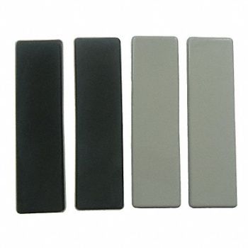 GRAINGER APPROVED Furniture Glides Rect 9 L PK4, 10G207