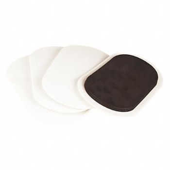 GRAINGER APPROVED Furn. Glides Self-Stick Oval 9-1/2 PK4, 10G209