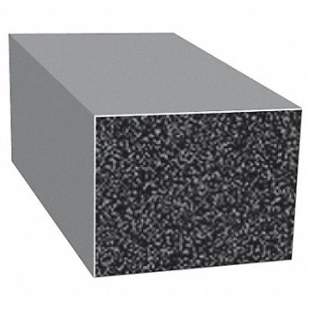 TRIM LOK INC Rubber Seal Rectangle 0.75 In W 100 Ft, 10G515