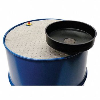 FUNNEL KING Drum Funnel Black Polypropylene NPT, 10G577