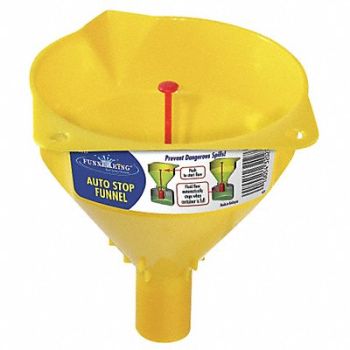 FUNNEL KING Auto Stop Funnel 16oz. 1-1/8 Dia Spout, 10G581