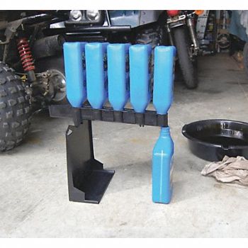 FUNNEL KING Oil Bottle Draining System Black 5 qt., 10G588