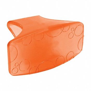 TOUGH GUY Toilet Rim Hanger Oblong Orange 52g PK12, 10G737