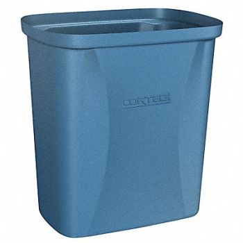 CORTECH Trash Can 2-1/2 gal Blue, 10G843