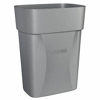 CORTECH Trash Can 3-1/2 gal Gray, 10G847