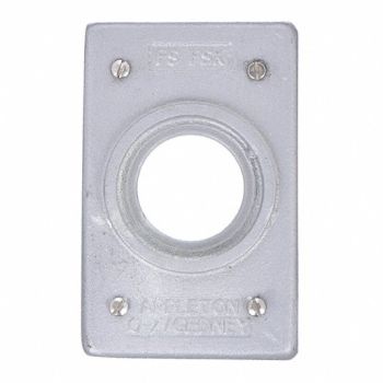 APPLETON ELECTRIC Weatherproof Cover Malleable Iron, 10H363