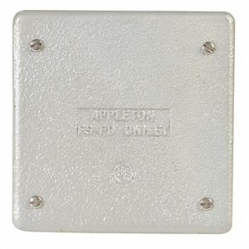 APPLETON ELECTRIC Weatherproof Cover Malleable Iron, 10H384