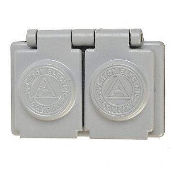 APPLETON ELECTRIC Weatherproof Cover Horizontl 1-5/32 In.D, 10H414