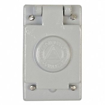 APPLETON ELECTRIC Weatherproof Cover Vertical 1-5/32 In.D, 10H415