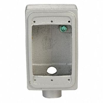 APPLETON ELECTRIC Weatherproof Box 3Inlet 4.56 L Iron, 10H416