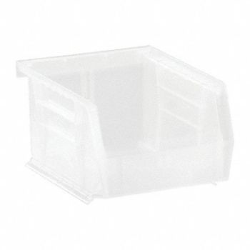 QUANTUM STORAGE SYSTEMS Hang and Stack Bin Clear PP 3 in, 10H836