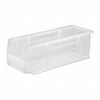 QUANTUM STORAGE SYSTEMS Hang and Stack Bin Clear PP 5 in, 10H842