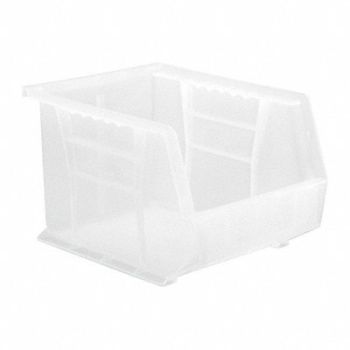 QUANTUM STORAGE SYSTEMS Hang and Stack Bin Clear PP 7 in, 10H844