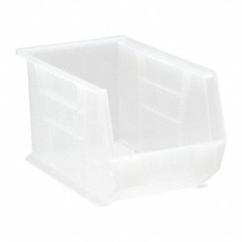 QUANTUM STORAGE SYSTEMS Hang and Stack Bin Clear PP 8 in, 10H847