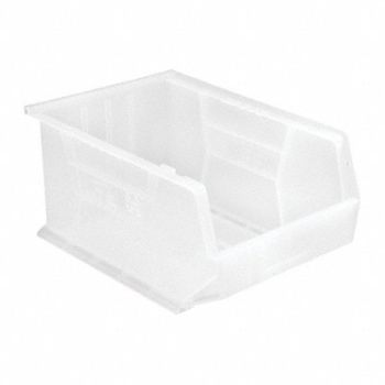 QUANTUM STORAGE SYSTEMS Hang and Stack Bin Clear PP 8 in, 10H850