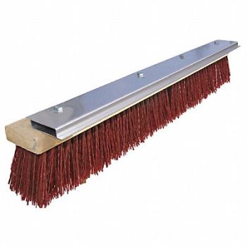 TOUGH GUY Push Broom Head Braced 24 Sweep Face, 10H932
