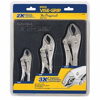 IRWIN VISE-GRIP Locking Plier Sets Plain Grip 3 Pcs, 10J868