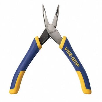 IRWIN VISE-GRIP Bent Long Nose Plier 5 L Serrated, 10J887