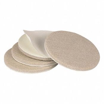 GRAINGER APPROVED Felt Pads Self-Stick Round 3 PK4, 10J993