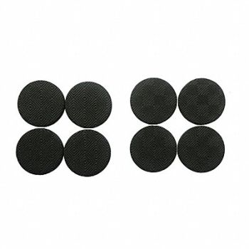 GRAINGER APPROVED Gripper Pads Self-Stick Round 1-1/2 PK8, 10J997