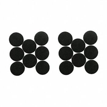 GRAINGER APPROVED Gripper Pads Self-Stick Round 1 PK16, 10J998