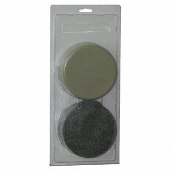 GRAINGER APPROVED Furniture Glides Self-Stick Round 5 PK4, 10K002