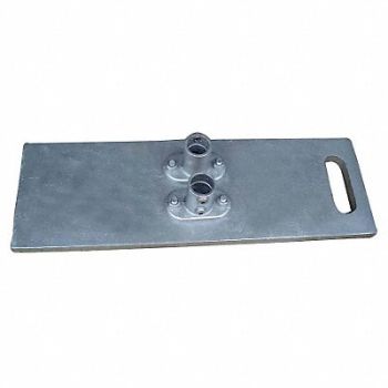 GRAINGER APPROVED Guardrail System Base 2-1/2 ft L 5I H, 10K030