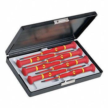 KNIPEX Insltd Precision ScrwdrvrSt NmPcs7, 10K134