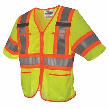 VIKING High Visibility Vest Class 3 5XL Green, 517N48