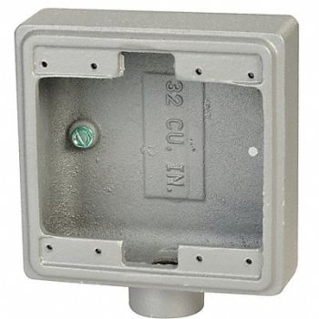 APPLETON ELECTRIC Weatherproof Box 4.63L 4.63W 2.00D, 10L115