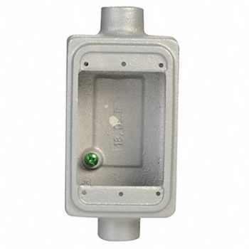 APPLETON ELECTRIC Weatherproof Box 1Gang 1Inlet 18cu. in, 10L125