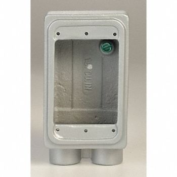 APPLETON ELECTRIC Weatherproof Box 1Gang 1 Hub 25cu. in, 10L094