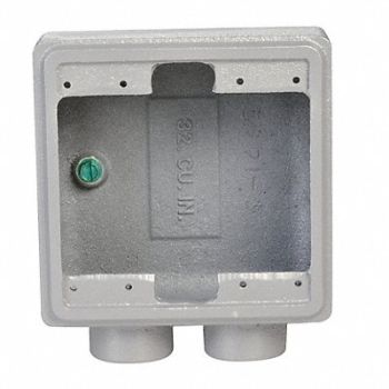 APPLETON ELECTRIC Weatherproof Box 2Inlet 3/4 Hub 32cu. in, 10H421