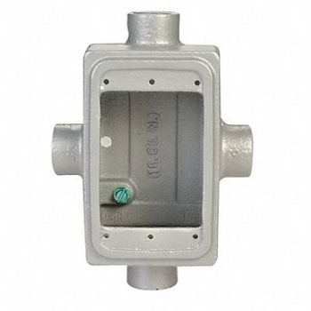 APPLETON ELECTRIC Weatherproof Box 4Inlet 25cu. in, 10L102