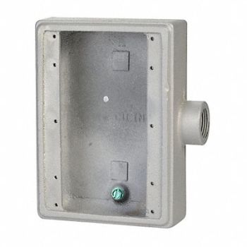 APPLETON ELECTRIC Weatherproof Box 3Gang 1 in Hub Iron, 10L119