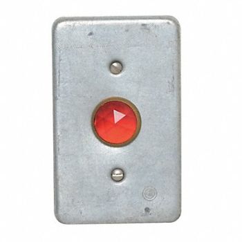APPLETON ELECTRIC Weatherproof Cover with Red Jewel, 10L153