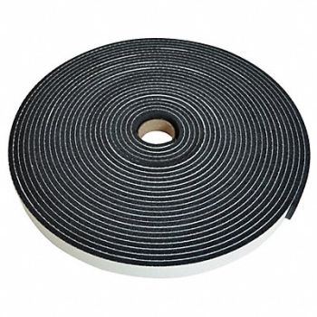 GRAINGER APPROVED Foam Tape 1 in x 16 11/16 yd Black, 10L936