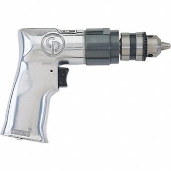 CHICAGO PNEUMATIC Drill Air-Powered Pistol Grip 3/8 in, 36WC59